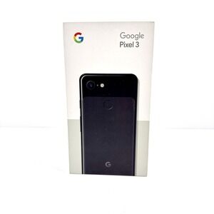 Google Pixel 3 Just Black Original Retail Box‎ Only Empty Replacement